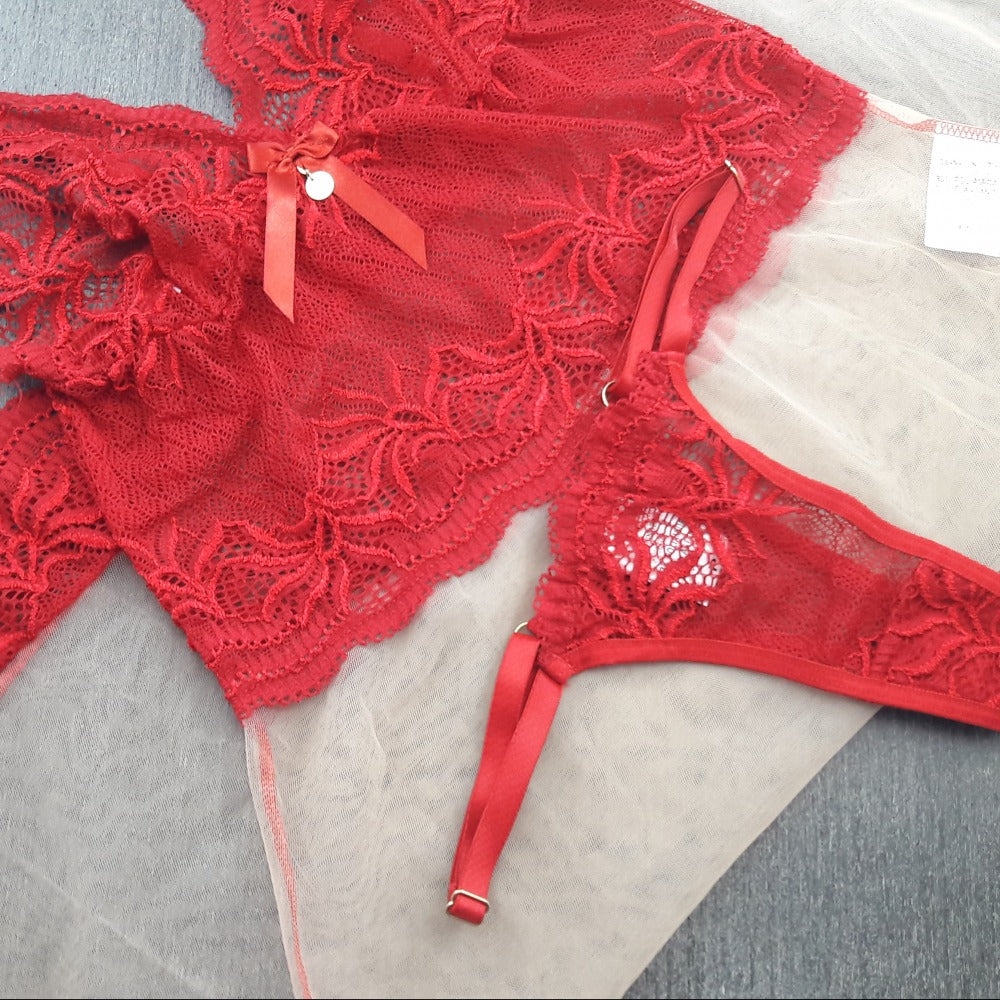 Camisola em Renda e Tule - C8873