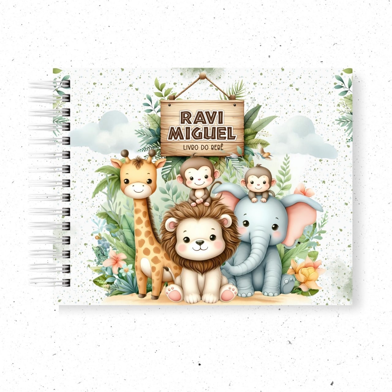 Caderneta e Livro do Bebe Pack Baby Safari