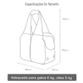 Bolsa para Transportar Animais de Estima&ccedil;&atilde;o Pequenos-Miau Auau Pets
