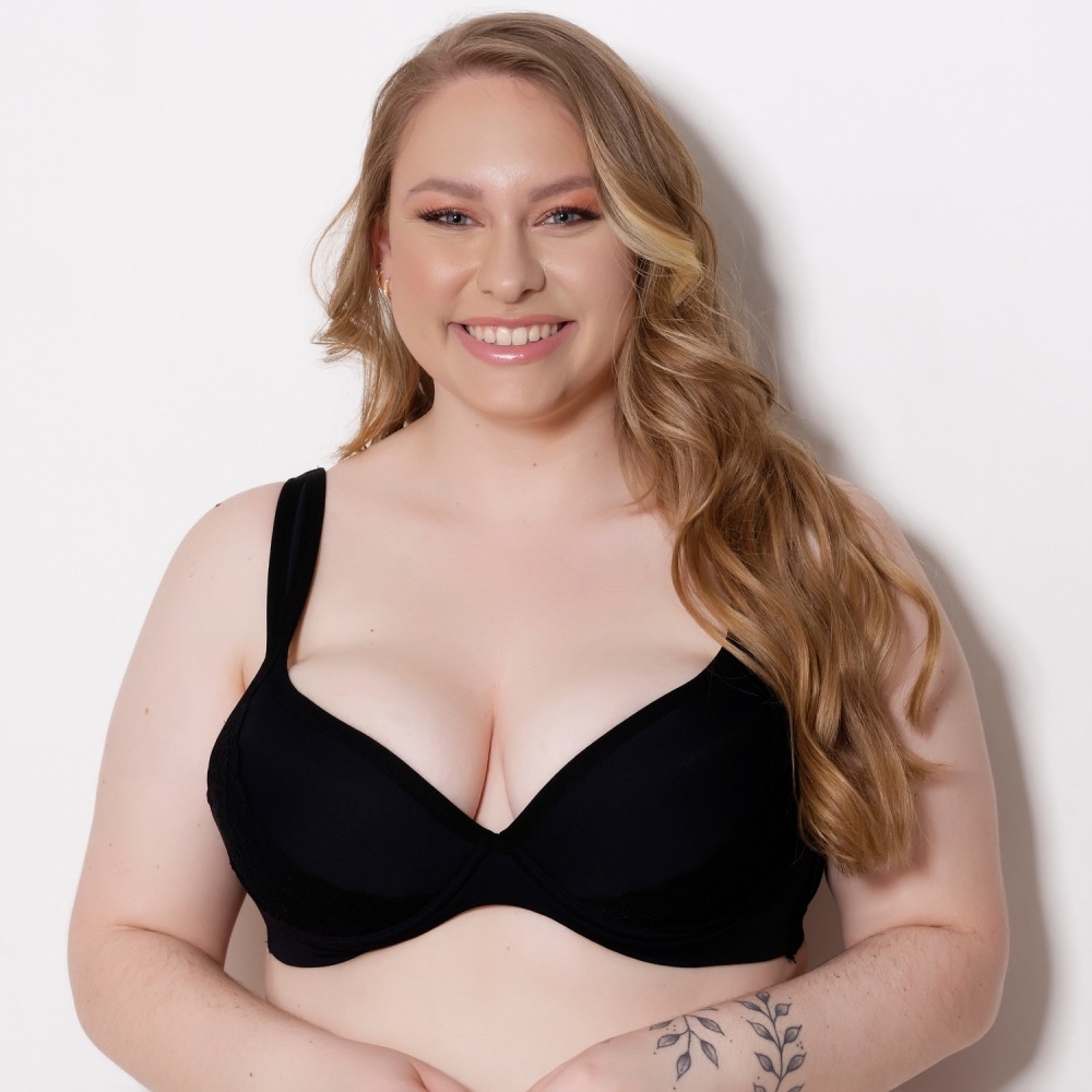 Sutiã Plus Size com Bojo e Espuma - C9100