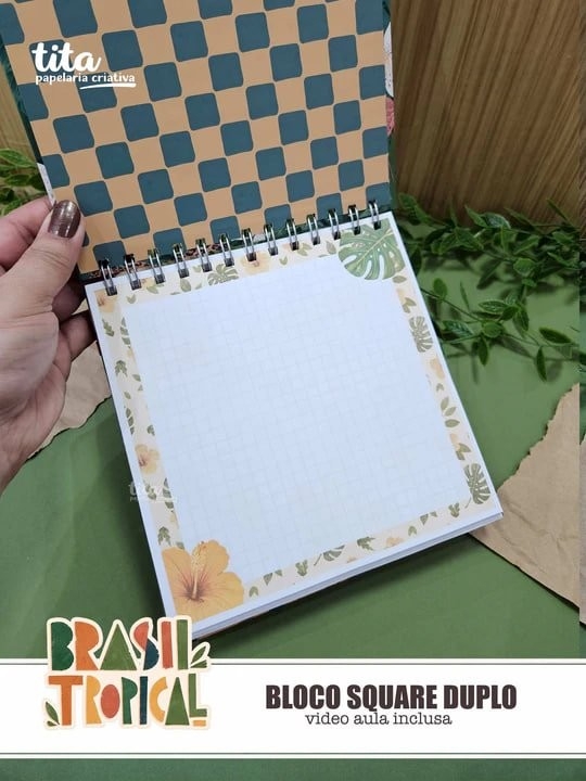 Brasil Tropical – Kit Encadernação Especial + Video Aulas Aulas Polly