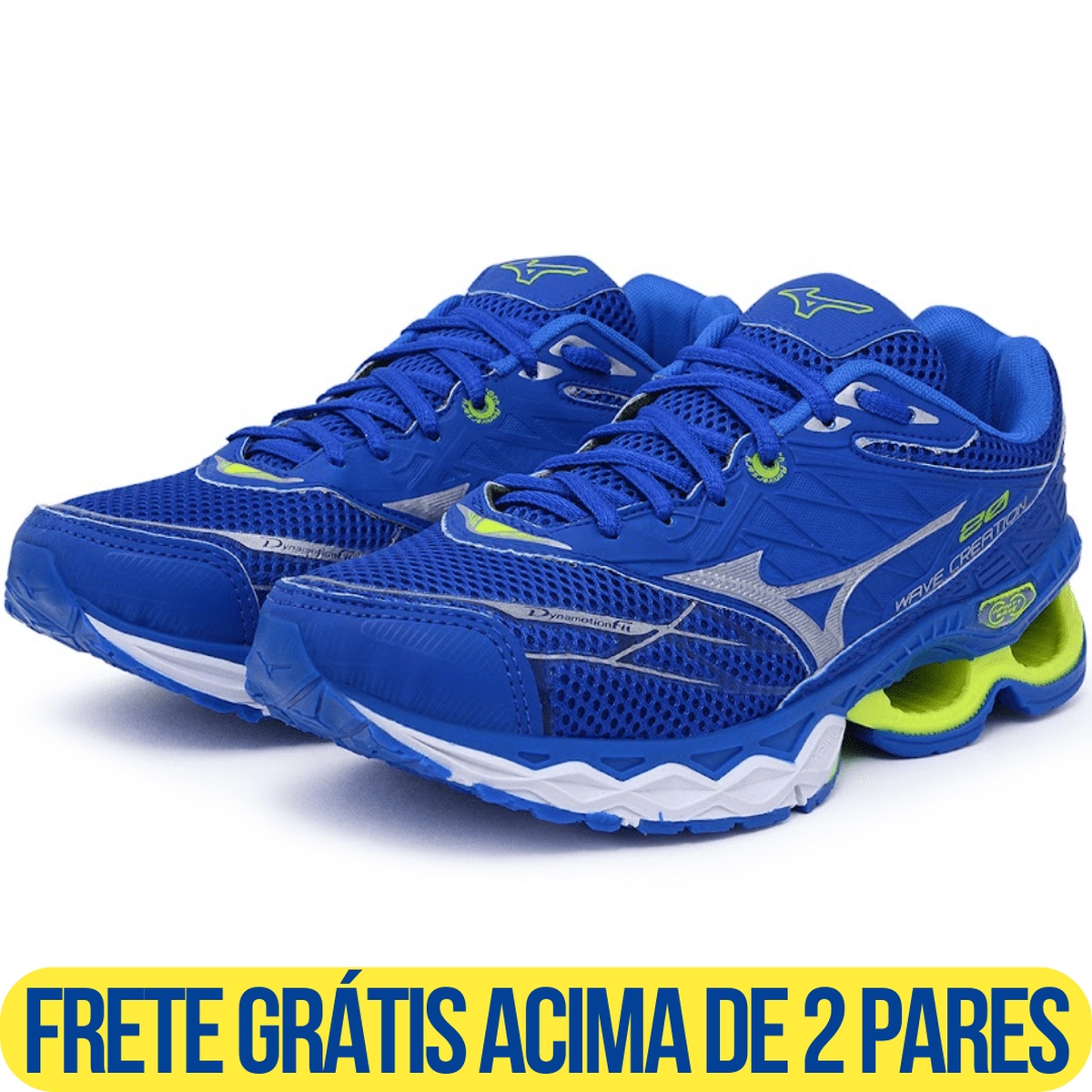 Mizuno Creation 20 - Azul/Verde Limão