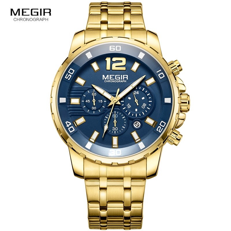 Relógio Megir Executive Dourado