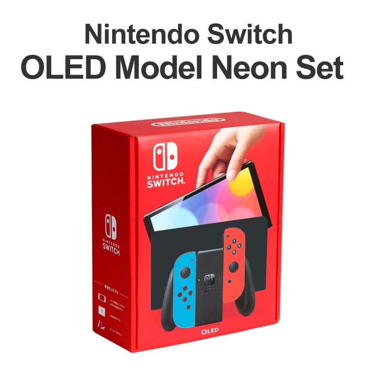 Console Nintendo Switch OLED - Vermelho e Azul Neon, 64GB