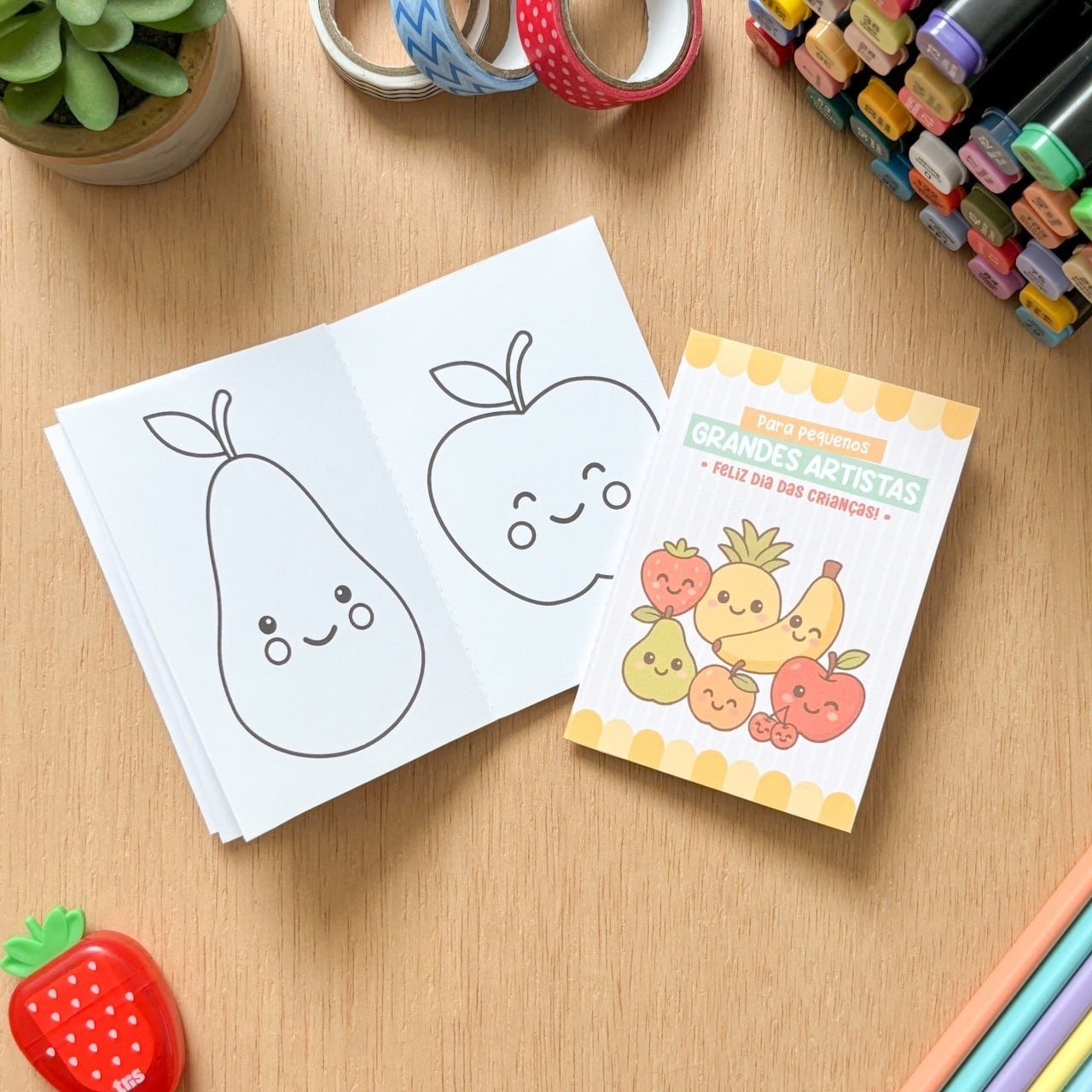 Mini Livro de Colorir – Dia das Crianças