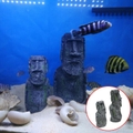 Decora&ccedil;&atilde;o para Aqu&aacute;rio Est&aacute;tua de Pedra da Ilha de P&aacute;scoa-Miau Auau Pets