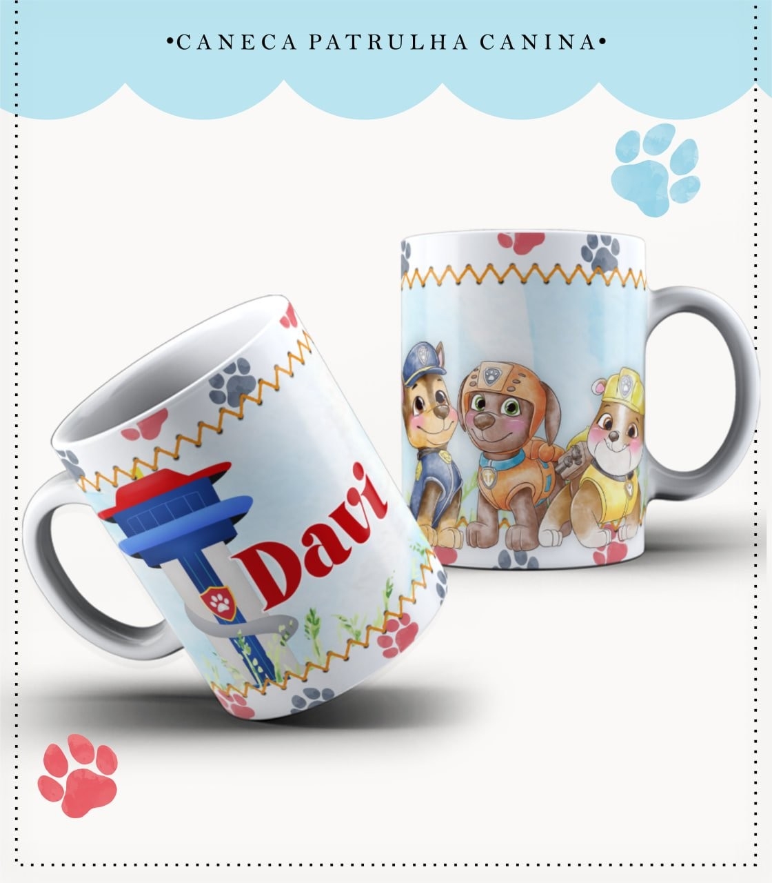 PATRULHA CANINA - Caderneta e Caneca