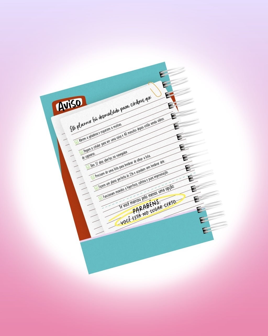 Arquivo Digital Planner de Sobrevivência para Cérebros Caóticos